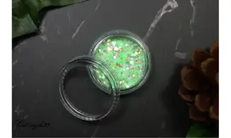 Paillette mélange vert menthe