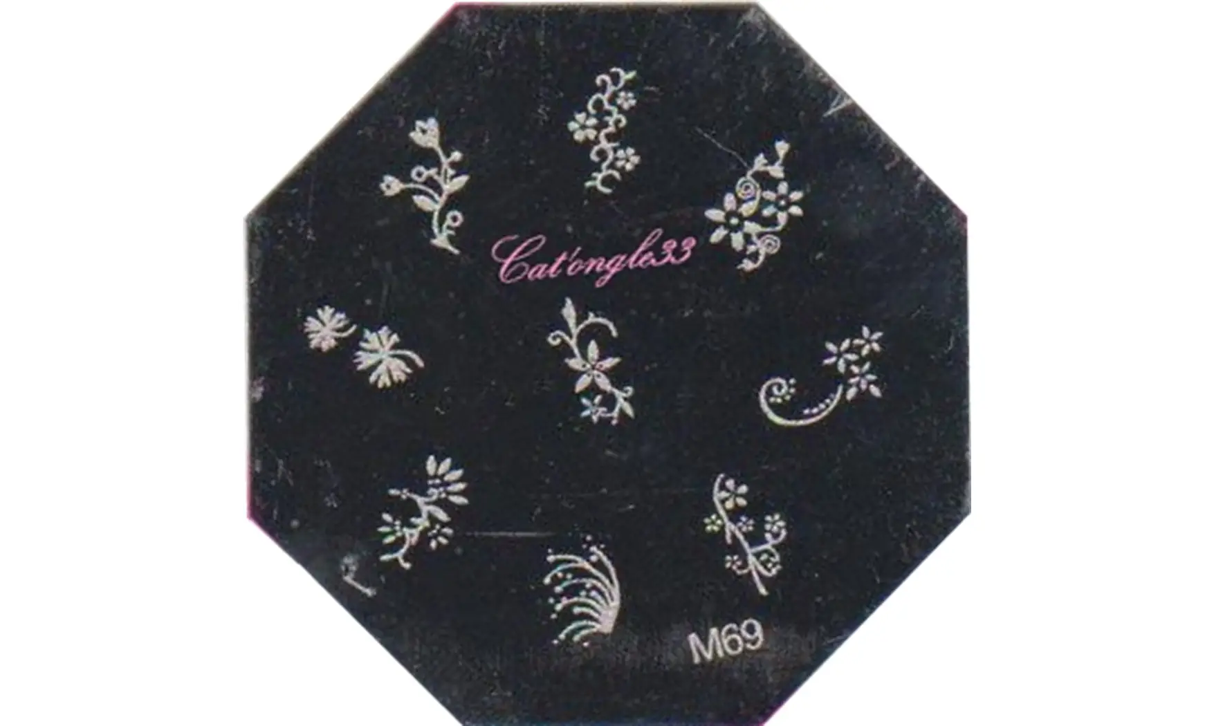 Plaque stamping M69 nail art