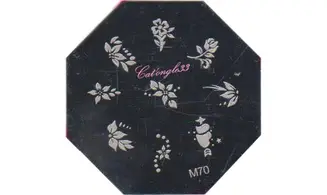 Plaque stamping M70 nail art