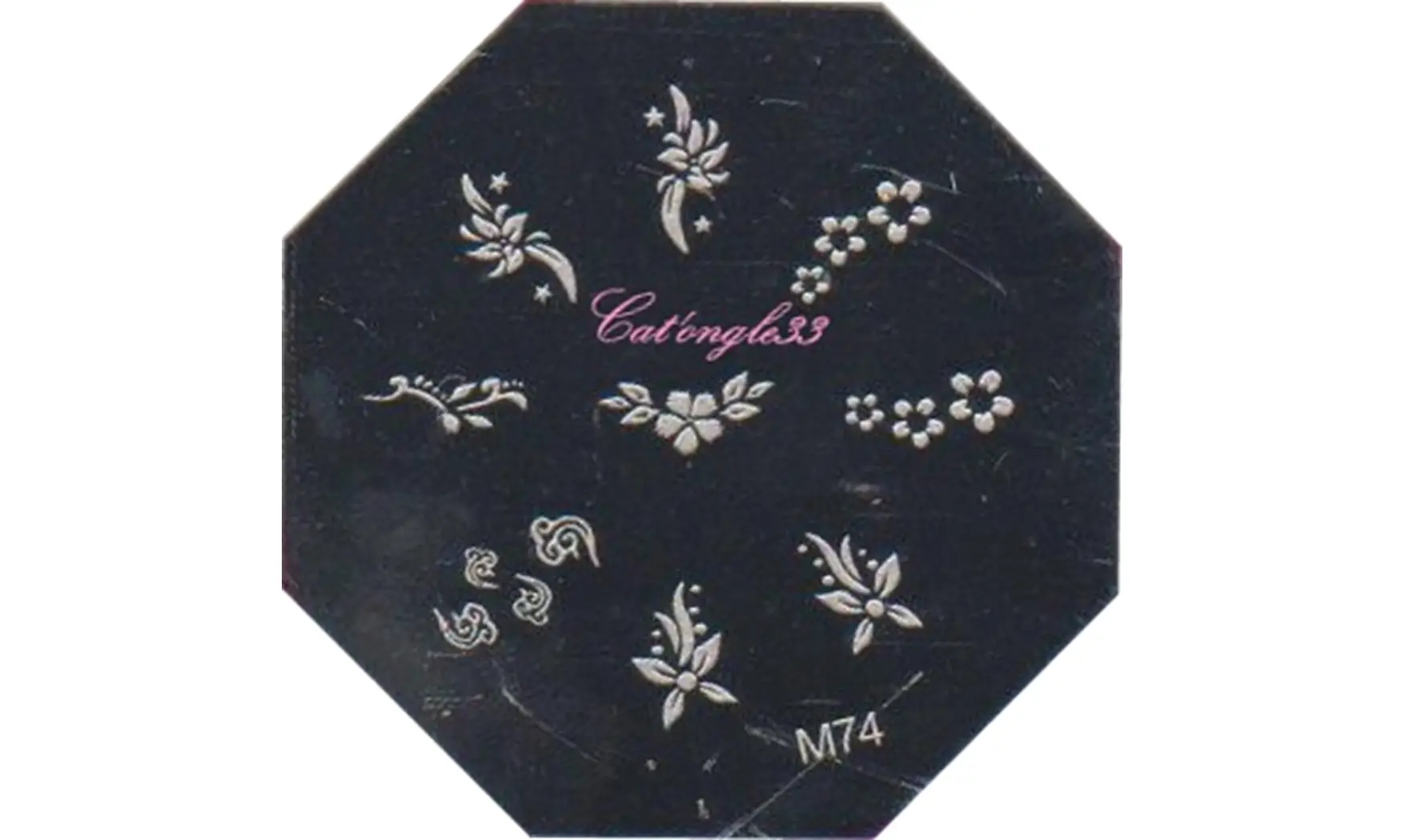 Plaque stamping M74 nail art