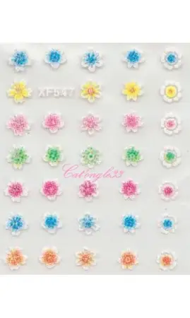 Stickers brillant couleurs XF547