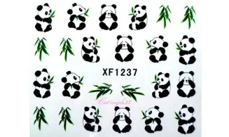Water decal animaux panda XF1237