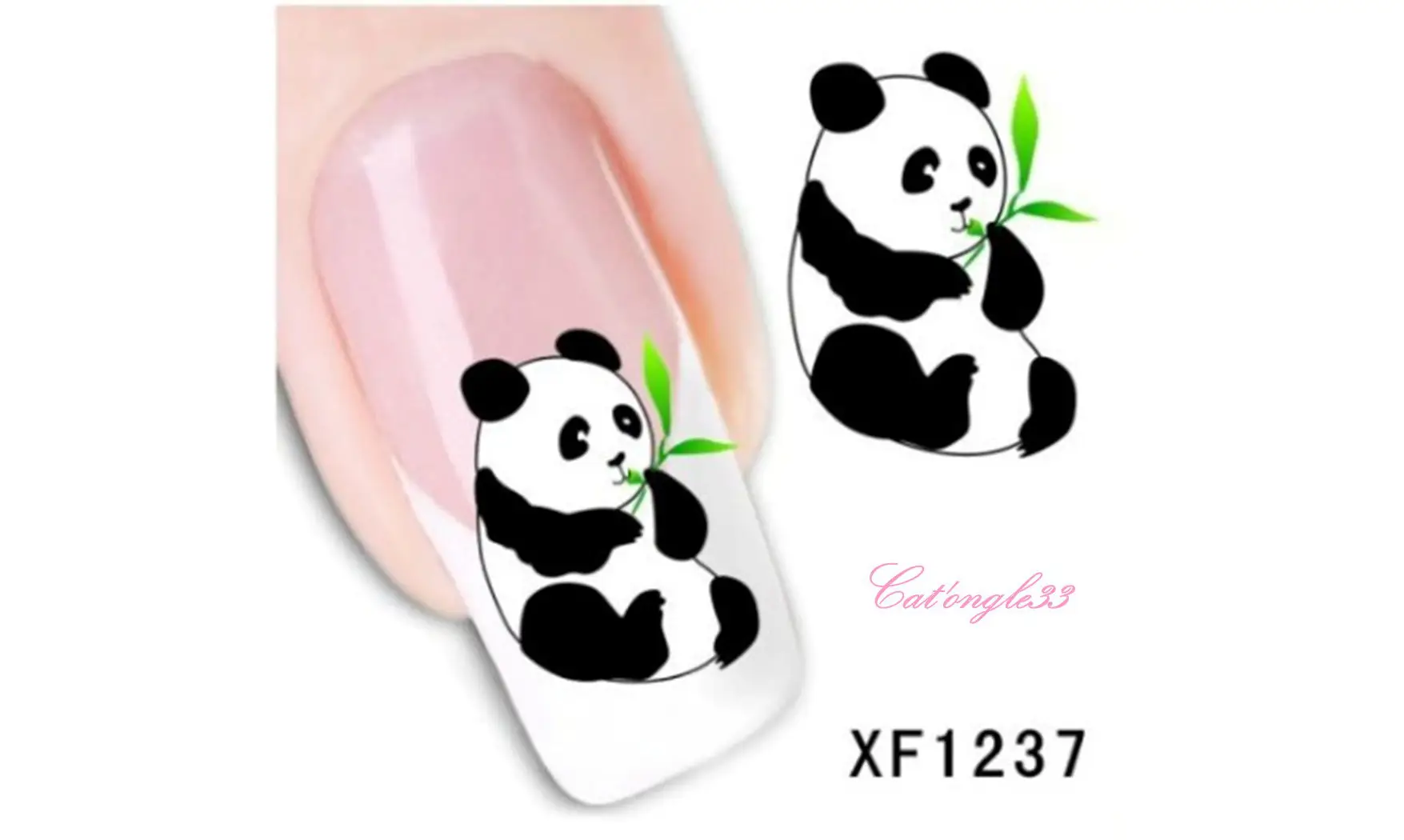 Water decal animaux panda XF1237