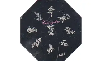 Plaque stamping M77 nail art