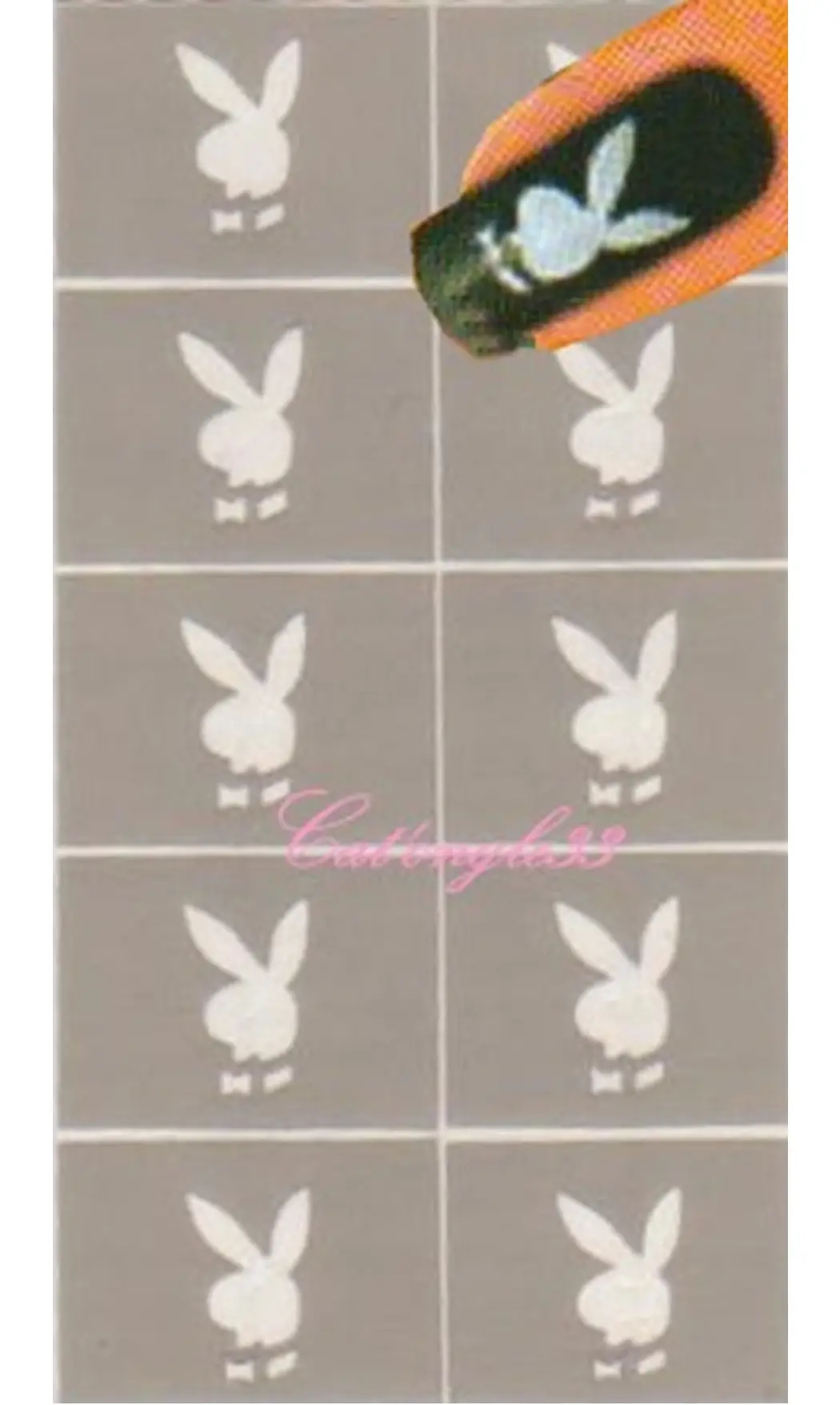 Pochoir autocollant lapin