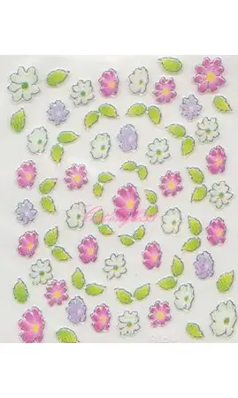 Stickers couleur bordé argent TF08