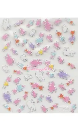 Stickers couleur bordé argent TF09