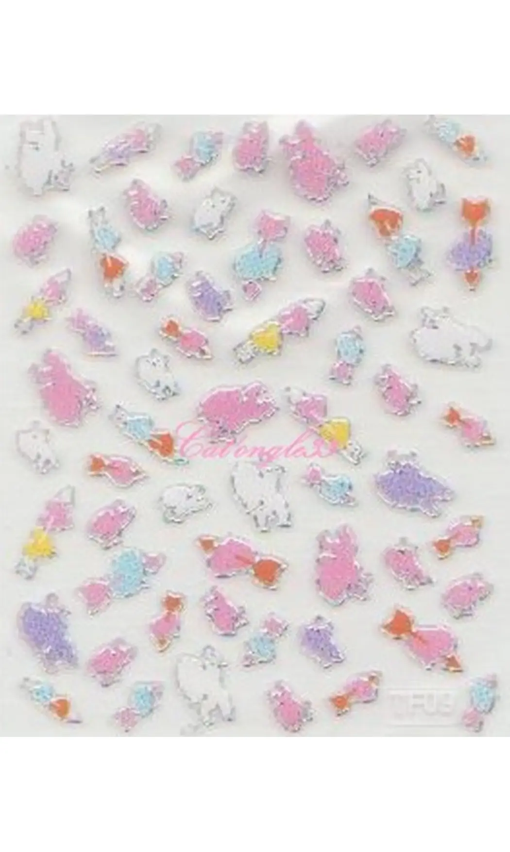 Stickers couleur bordé argent TF09