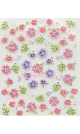 Stickers couleur bordé argent TF11