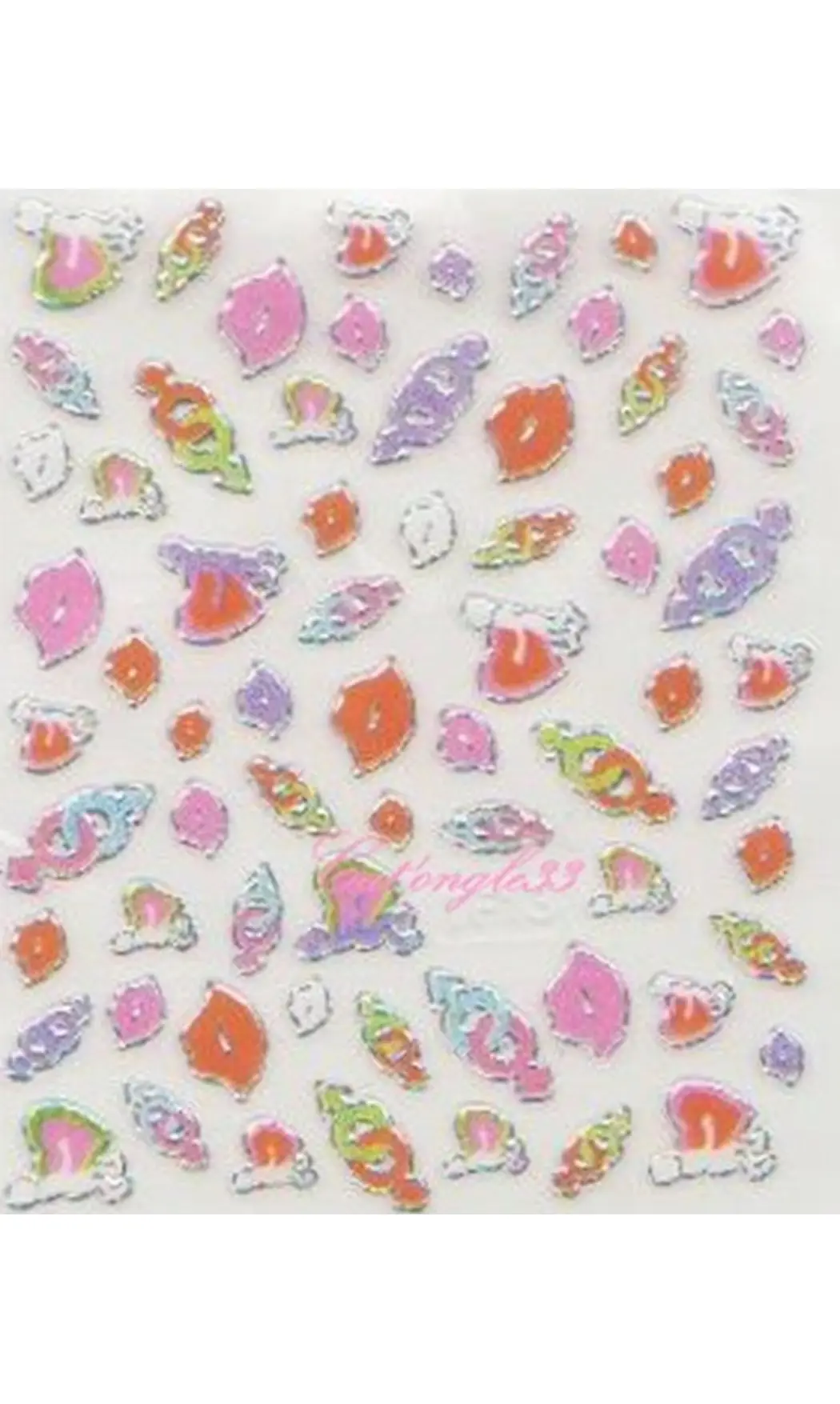 Stickers couleur bordé argent TF13