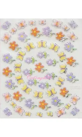 Stickers couleur bordé argent TF16