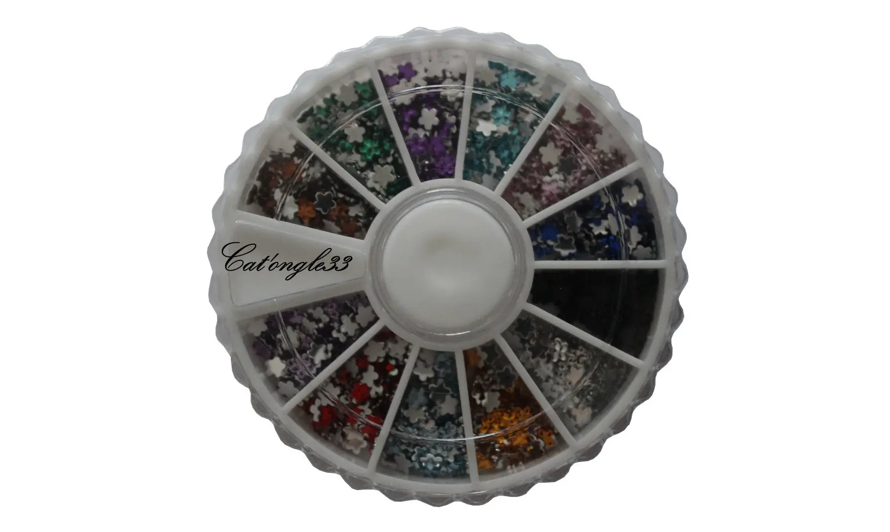 Carrousel strass fleurs