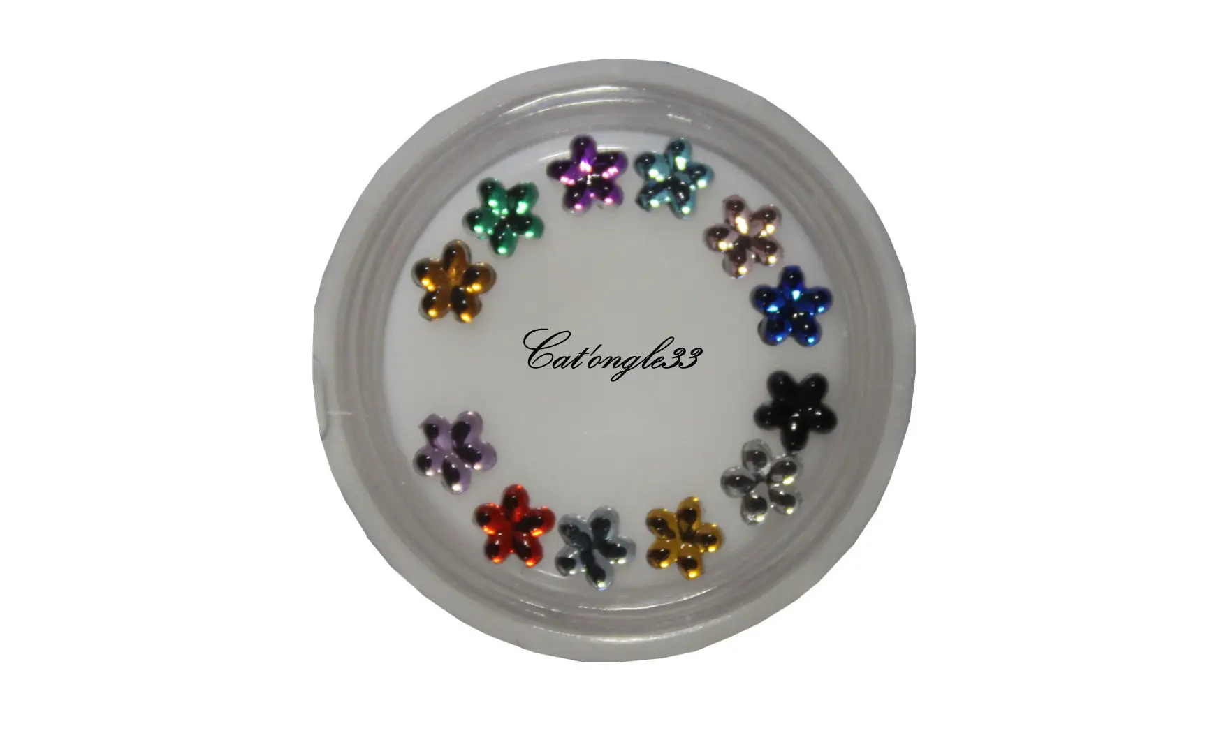 Carrousel strass fleurs