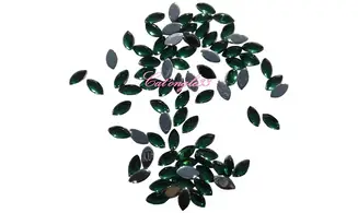 Strass olive vert foncé 3/1 mm