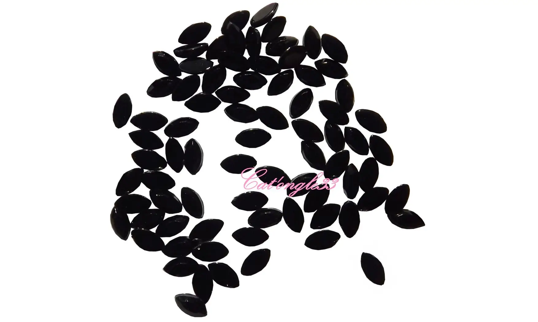 Strass olive noir 3/1 mm