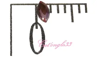 Strass olive rose clair 3/1 mm