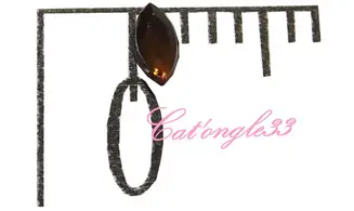 Strass olive marron 3/1 mm