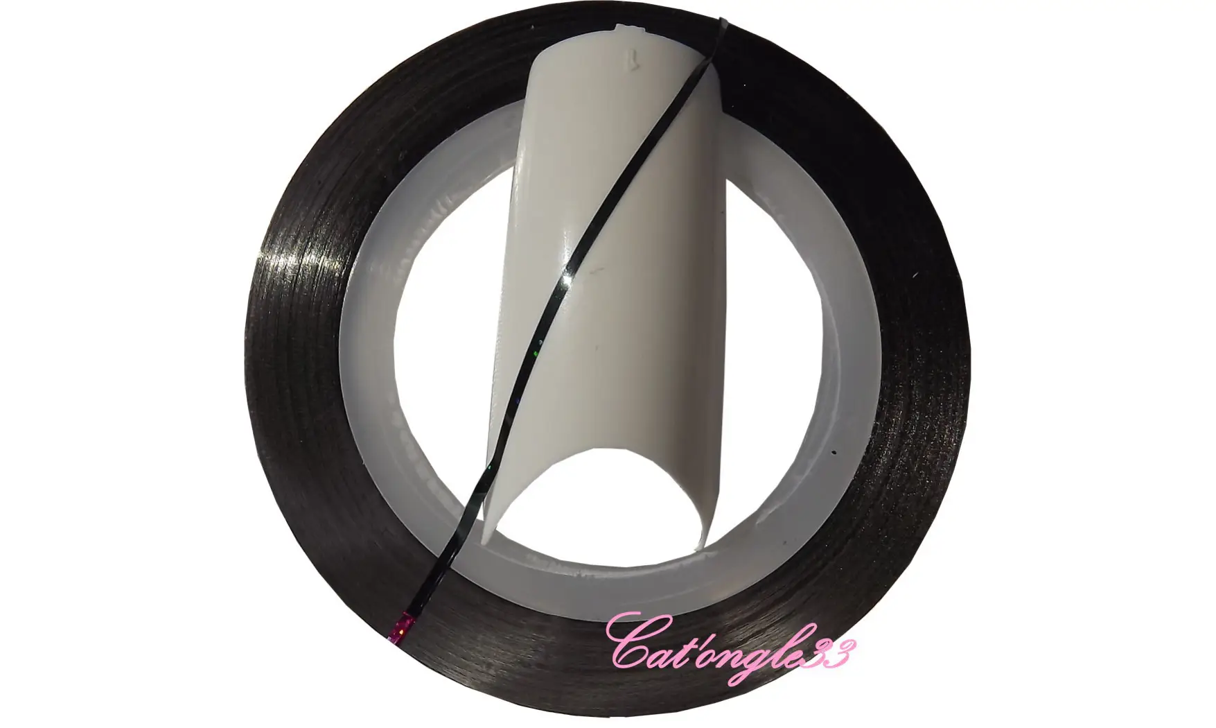Striping tape noir holo fil autocollant