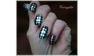 Plaque stamping H12 ronde nail art