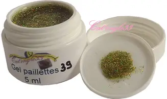 Gel UV 5 ml or irisé 39