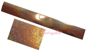 Foils paillette bronze nail art 20 cm