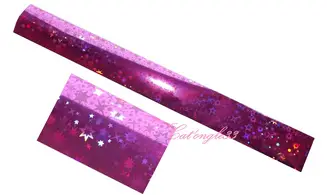 Foils étoile rose nail art 20 cm