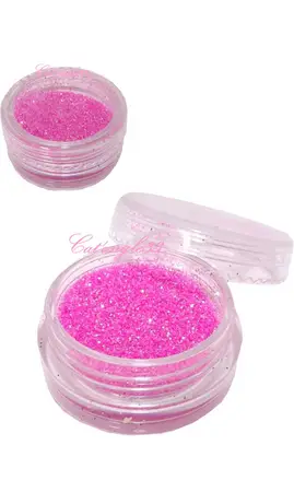 Paillettes fines rose nail art