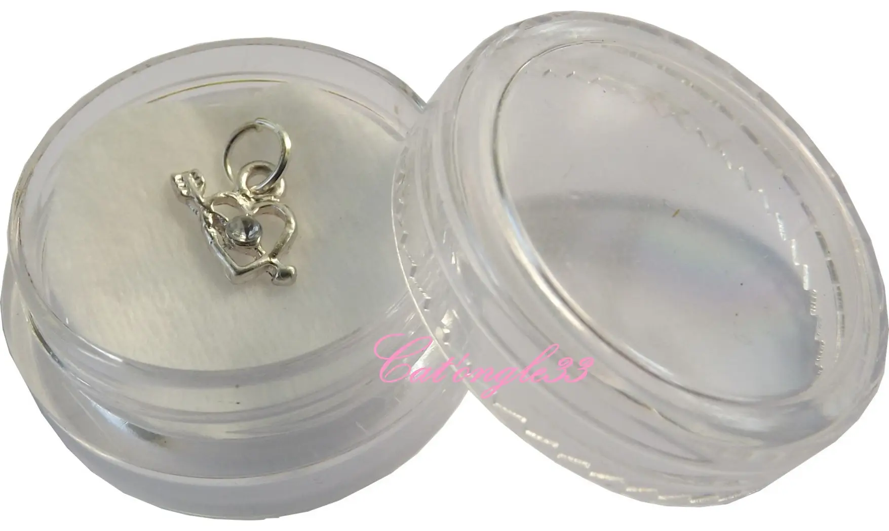 Boite piercing coeur fléche blanche