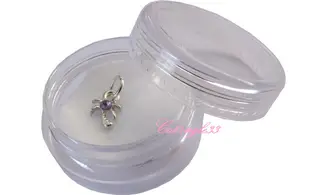 Piercing palmier parme nail art