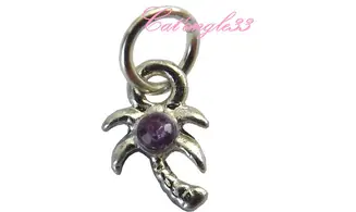 Piercing palmier parme nail art