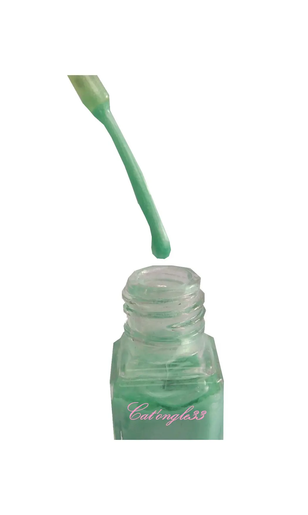 Vernis liner vert pale nacré 04