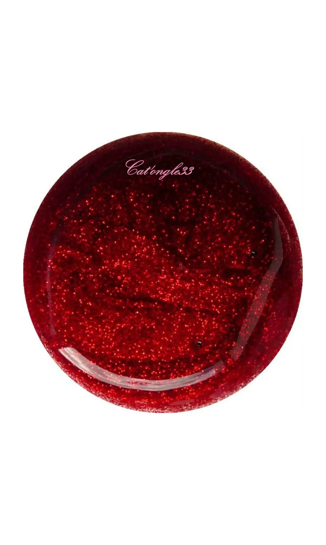 Vernis liner rouge paillette 18