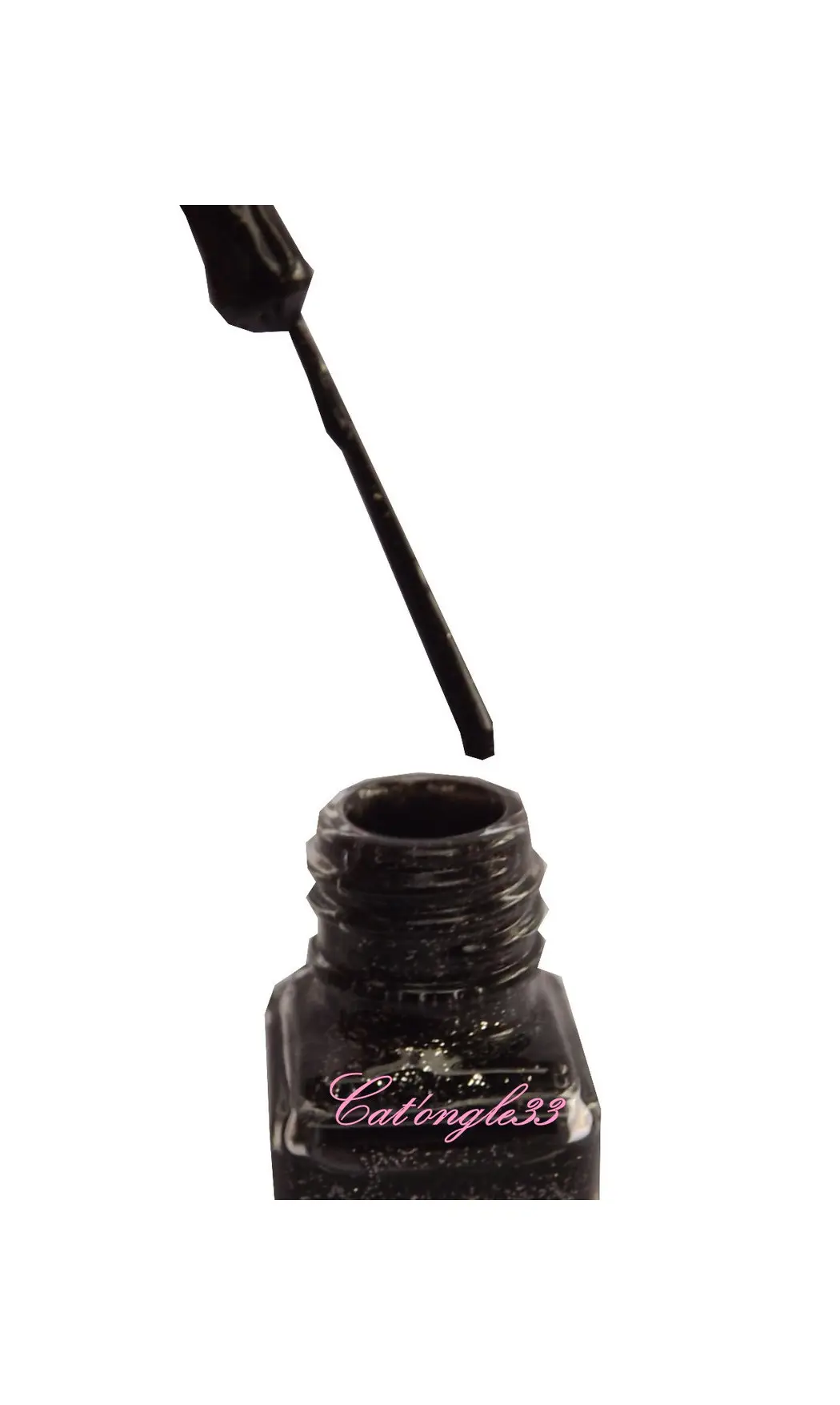 Vernis liner noir paillette 19