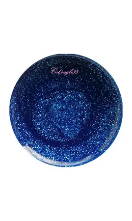 Vernis liner bleu paillette 23