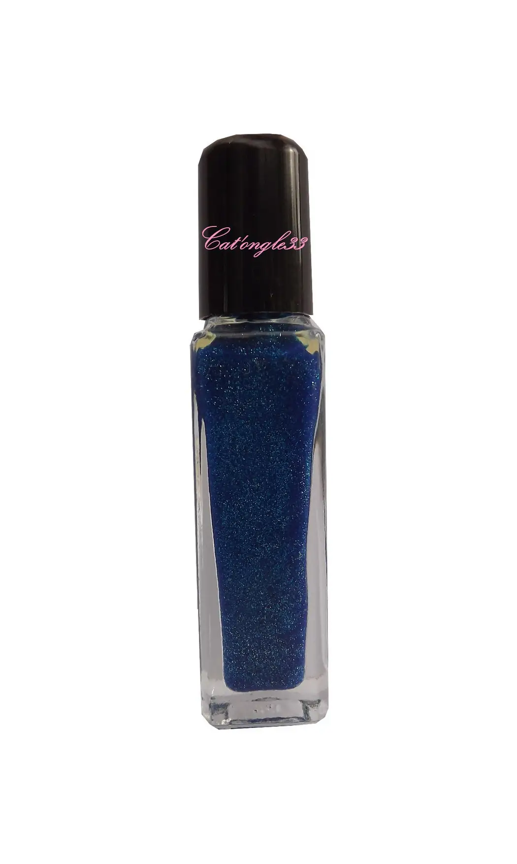 Vernis liner bleu paillette 23
