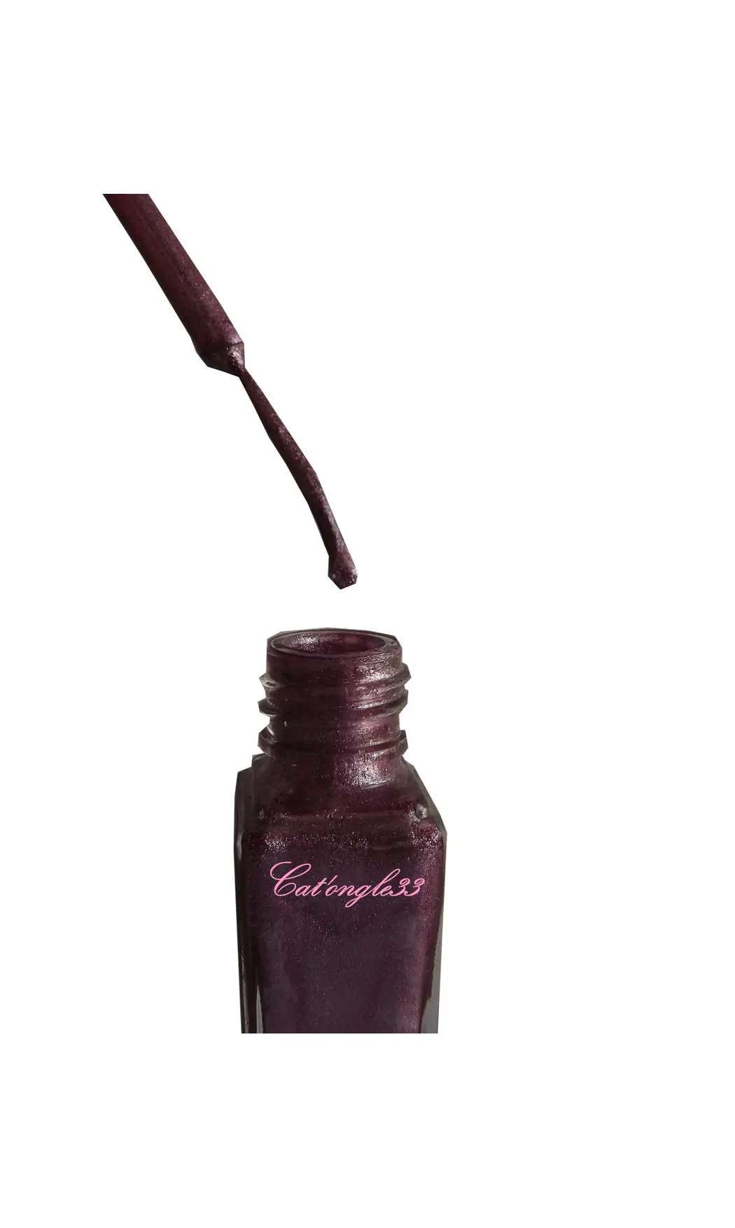Vernis liner rose sombre métallisé 32