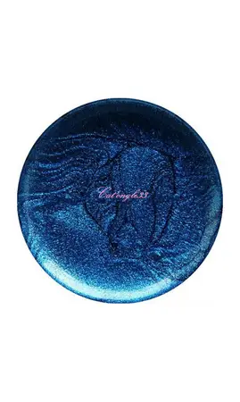 Vernis liner bleu métallisé 34