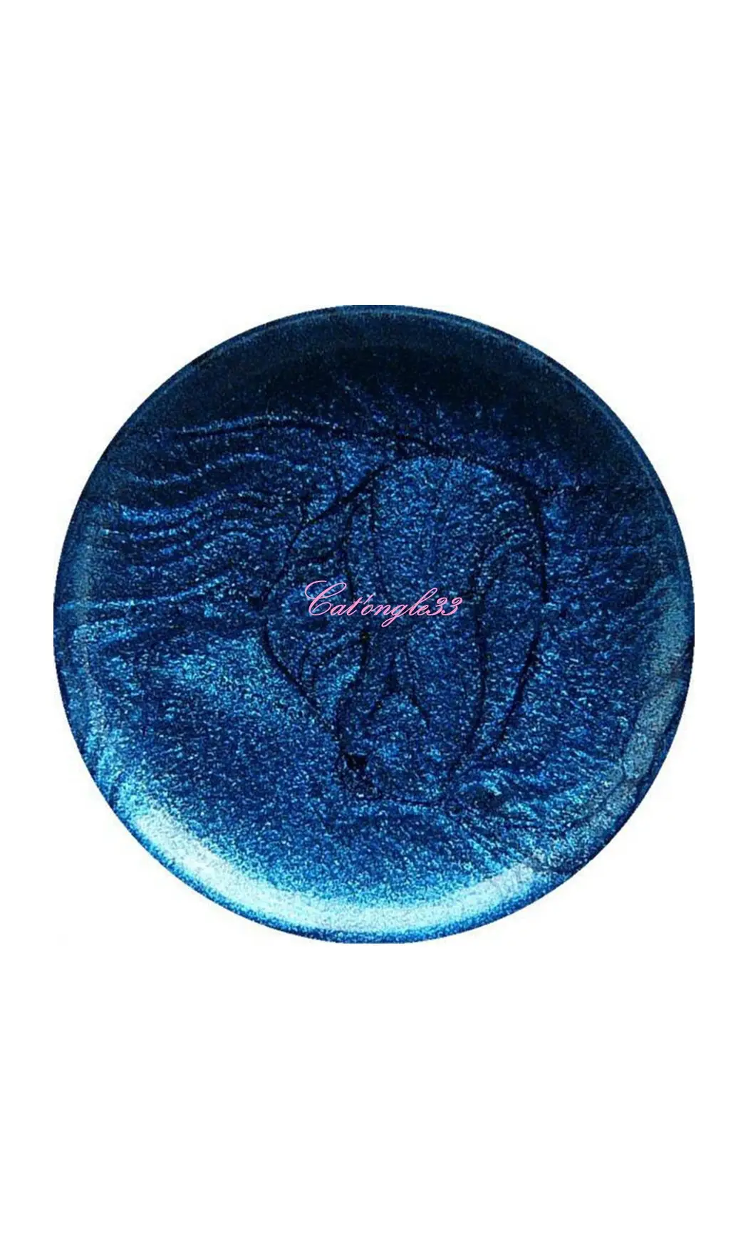 Vernis liner bleu métallisé 34