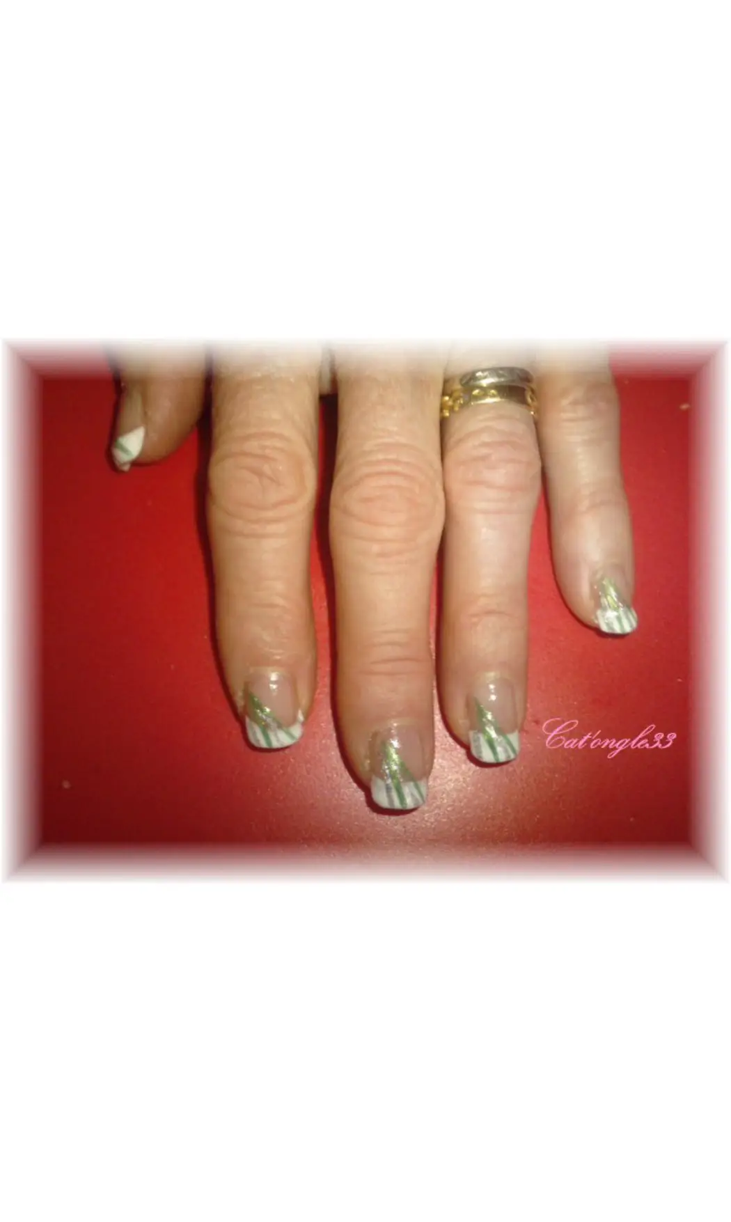 Vernis liner vert métallisé 35