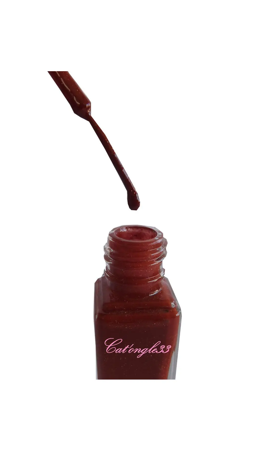 Vernis liner marron paillette 58