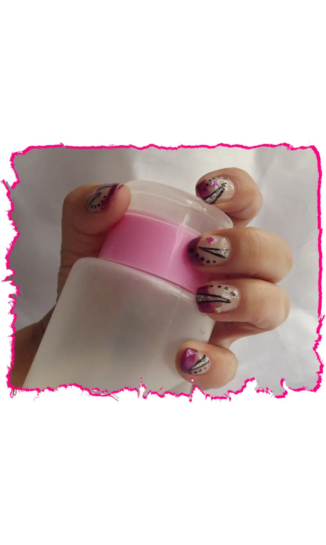 Mini vernis fuchsia nacré 50