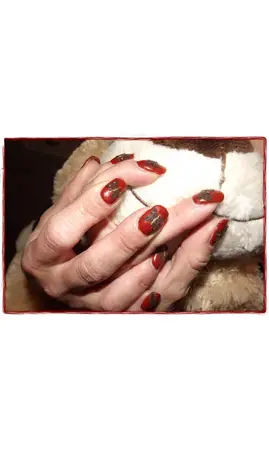 Mini vernis marron paillette 58