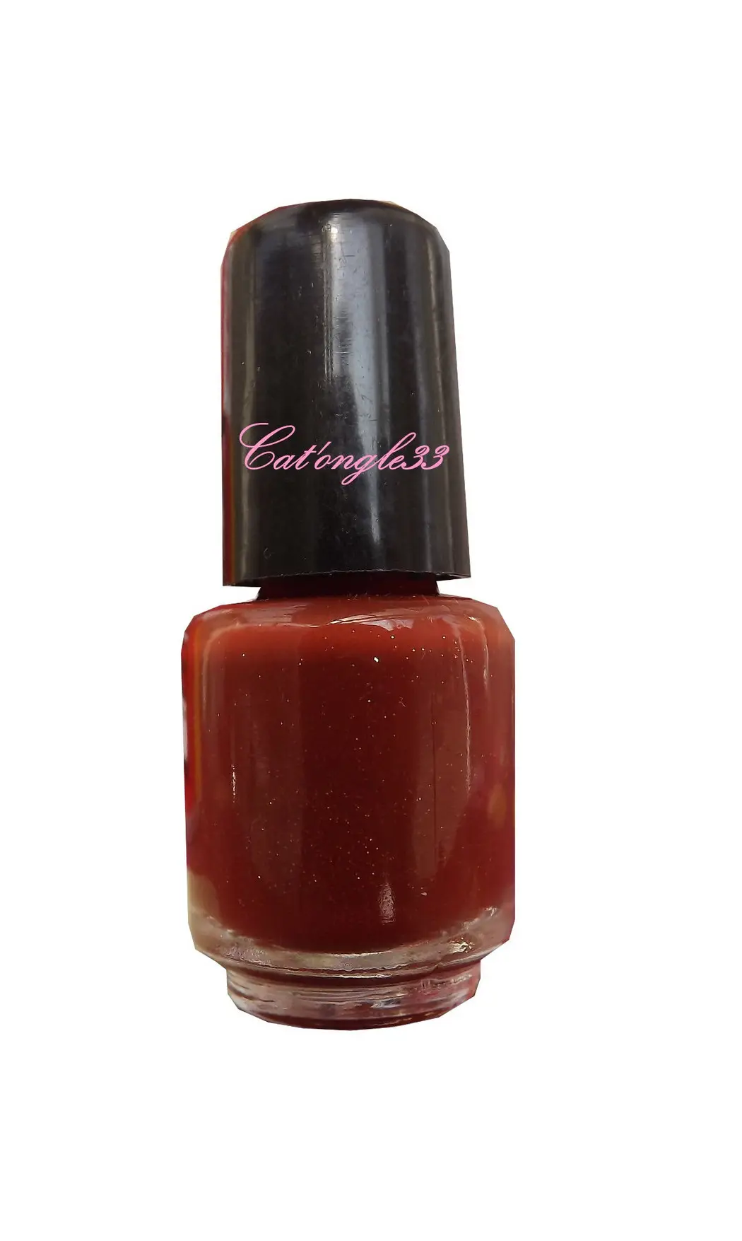 Mini vernis marron paillette 58