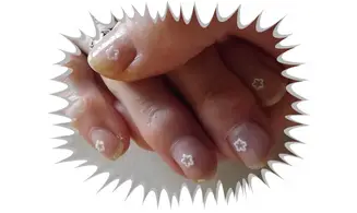 Dazzling hologramme fleur/étoile blanche