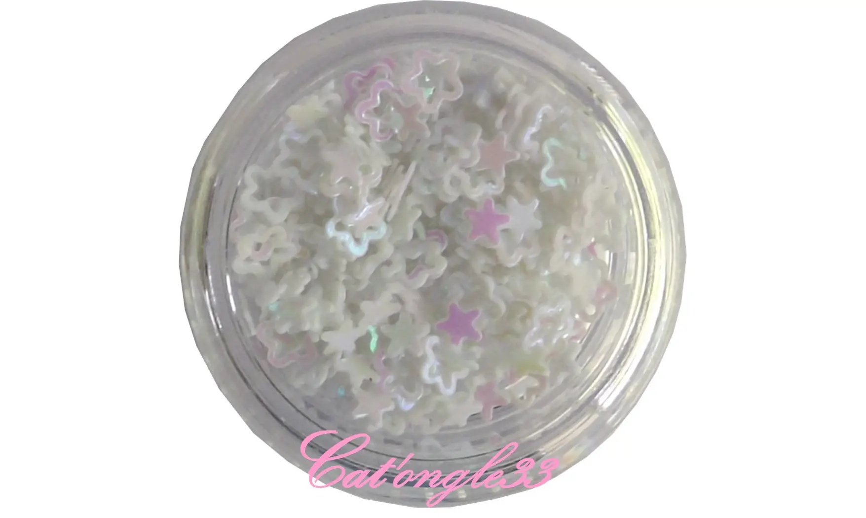 Dazzling hologramme fleur/étoile blanche
