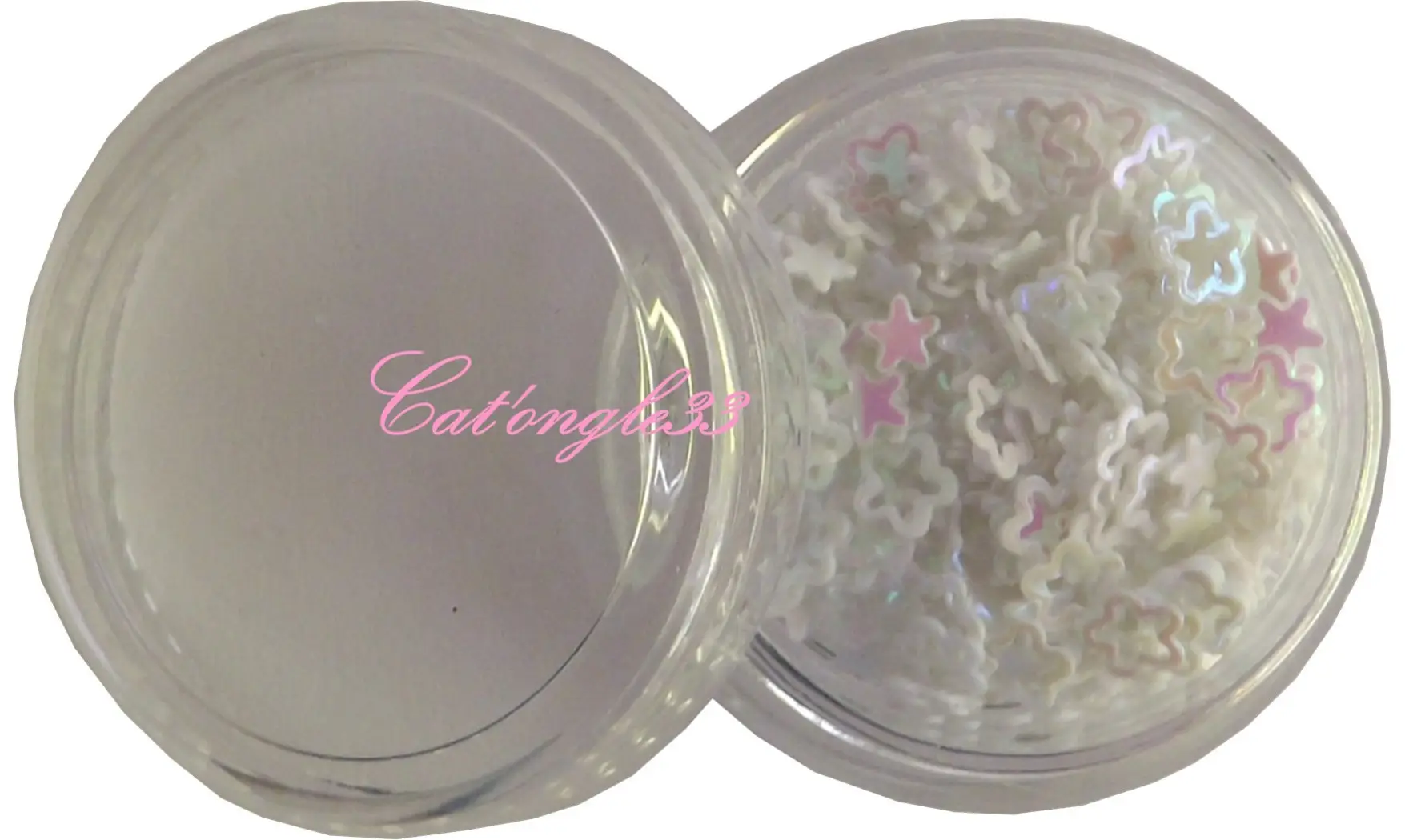 Dazzling hologramme fleur/étoile blanche