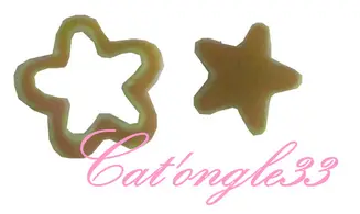 Dazzling hologramme fleur/étoile verte