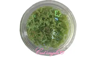 Dazzling hologramme fleur/étoile verte
