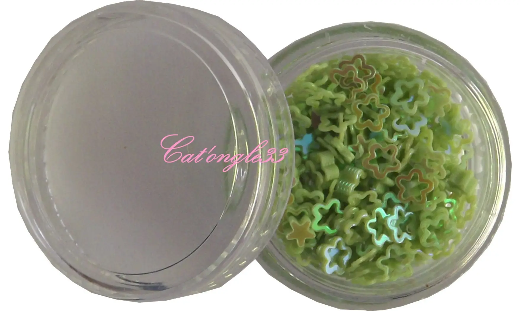 Dazzling hologramme fleur/étoile verte