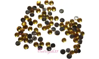 Strass rond jaune 1,5mm